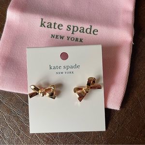 Kate Spade Rose Gold Bow Studs